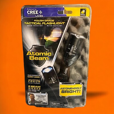 #ad Atomic Beam USA Tough Grade Tactical Flashlight NEW 2016 Telebrands Cree $16.99