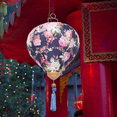 #ad Wedding Floral Oval Silk Lanterns 12in Oriental Lanterns $29.99