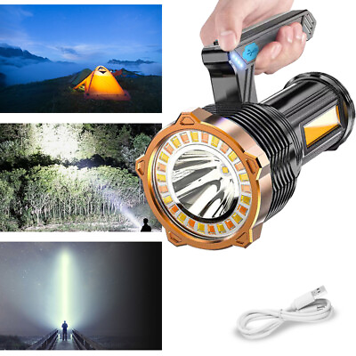 #ad #ad Brightest 9900000LM LED Rechargeable 8 Modes Tactical Torch Spotlight Flashlight $11.48