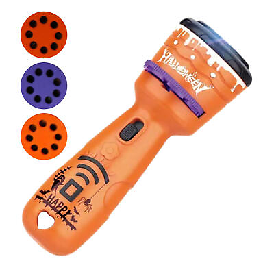 #ad Halloween Flashlights for Kids 90 Degree Rotatable Flashlight Projector for Home $9.64