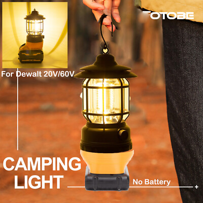 #ad LED Lantern Camping Light Outdoor Hanging Lamp For Dewalt 18V 20V Li ion Battery $26.84