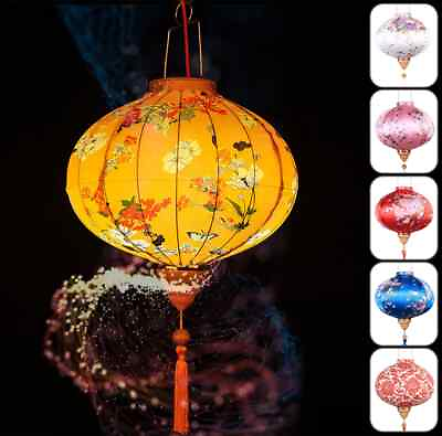 #ad #ad 12 14inch Chinese Silk Lantern Palace Lantern Restaurant Tea Party Decor Lantern $47.84
