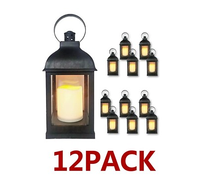 #ad Bulk Decorative Lanterns Flameless {12 Pc Set} LED Candle with 5 Hour Timer $105.95