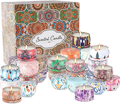 #ad Scented Candles Gifts Set 36 Pack Soy Wax Travel Tin Jar Candles for Home 2.5 OZ $75.77