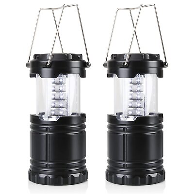 #ad LED Collapsible Camping Lanterns Flashlights 2 Pack Super Bright 250 Lume... $19.75
