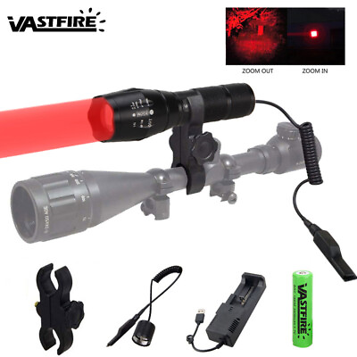 #ad Hunting Flashlight LED Red Green Light 400yd Coyote Hog Pig Varmint Predator $15.99