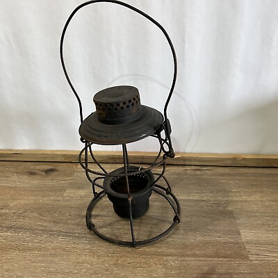 #ad Handlan St Louis Railroad Lantern Missing glass and canister $49.96