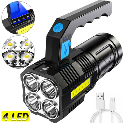 #ad #ad 12000000 LM Super Bright LED Flashlight Rechargeable USB Torch Lantern Outdoor $11.24