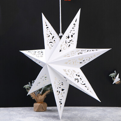 #ad #ad Hanging Bedroom Night Light Cover Paper Star Lanterns Festival Home Decor # $8.73
