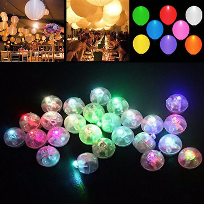 #ad 10Pcs LED Ball Lamps Balloon Light for Paper Lantern Wedding Party Decoration $1.34