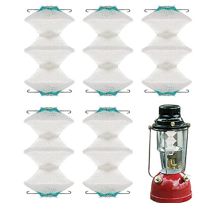 #ad 5Pcs Mesh Gas Lantern Mantles Replacement For Outdoor Camping Gas Lamp $11.74
