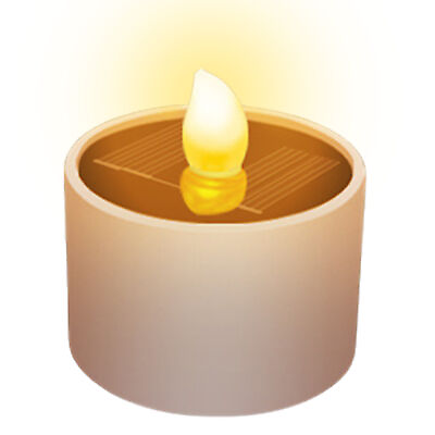 #ad Solar LED Candle Light Flameless Tea Light Waterproof Outdoor Decor Lamp $8.73