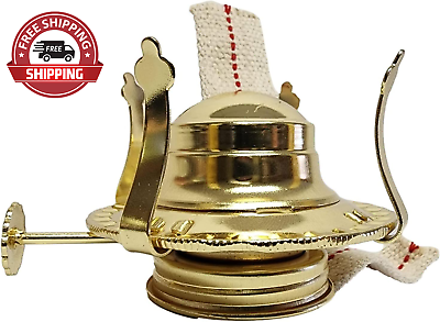 #ad Light of Mine Oil Lamp Replacement Burner #2 Brass Plated Burner Oil Lamp Re $51.93