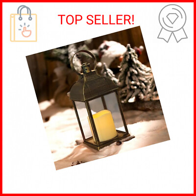 #ad Decorative Candle Lanterns Flameless Battery Operated with Timer Function 10#x27;#x27; $15.40