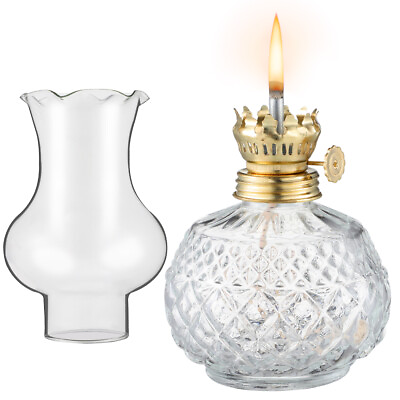 #ad Glass Lantern Antique Oil Lanterns Lamp Collectible Kerosene $17.18