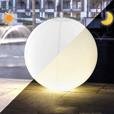 #ad LED Dimmable Floating Pool Lights Ball 15.74 inch Cordless Inflation Night Light $13.68