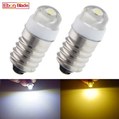 #ad Warm White E10 0.5W Screw Led Flashlight Bulb 3 4.5 5 6 12 15V Torch Lamp Light $2.99