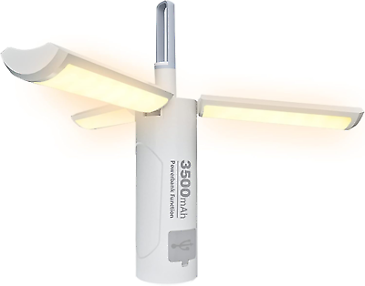 #ad LED Camping Lantern Magnetic Suction Work Light Flashlight 90° Adjustable Han $18.74