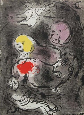 #ad Daniel by Marc Chagall Original Color Lithograph $3000.00