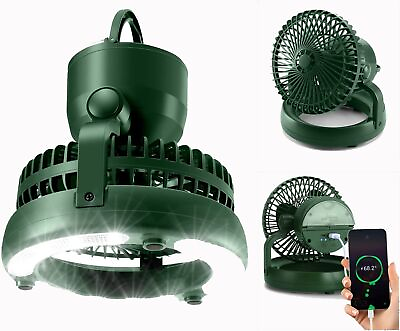 #ad #ad Odoland 10000mAh Portable Camping Fan with LED Lantern Rechargeable Battery ... $55.38