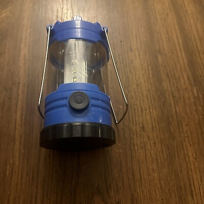 #ad Lantern Light Dimmable Indoor Outdoor Portable Hang Battery Power Led Blue $7.00