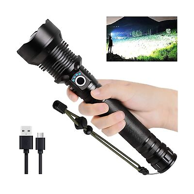 #ad Lylting Rechargeable LED Flashlights High Lumens 90000 Lumens Super Bright Z... $38.49