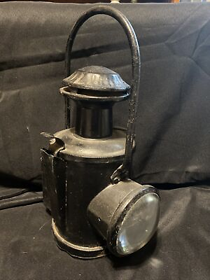 #ad Antique Police Navigators Railroad Signal Lantern Fish Eye Magnifier Lens 15x9 $85.00