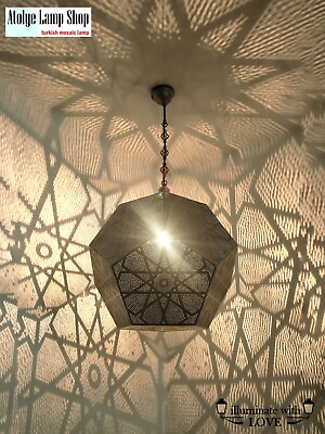 #ad Turkish Pattern Moroccan Lantern Pendant Light $725.00