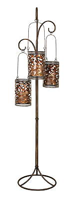 #ad 3 Hanging Holder Candle Lantern $137.56