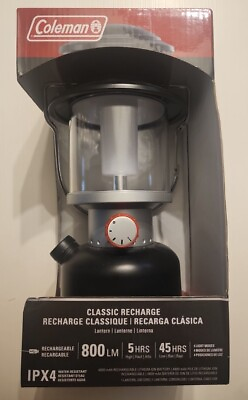 #ad NEW Coleman Classic Recharge 800 Lumens LED Camping Lantern Rechargeable $59.99