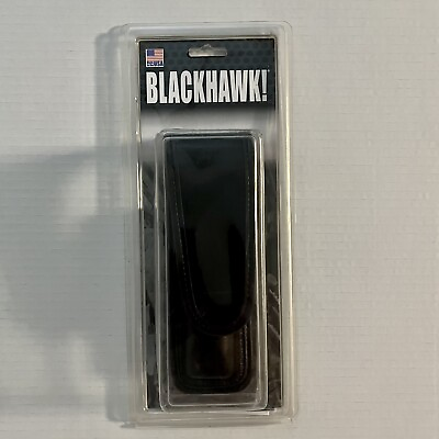#ad Blackhawk Light Pouch molded plain finish. New Fits Stinger Light Leather Look $19.00