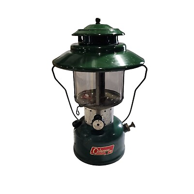 #ad Vintage Coleman 228F Gas Green Double Mantle Camping Lantern June 6 1966 $99.95