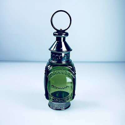 #ad Vintage Avon Whale Oil Lantern Oland After Shave EMPTY 5 oz. Green Decanter 7.5quot; $11.19