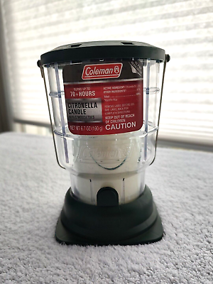 #ad Coleman 70 Hours Outdoor Citronella Lantern 6.7 Ounce Camping Candle Lantern $13.99