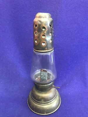 #ad #ad 1867 Hurricane Lantern Company NY Brass Skaters Lantern In as found Condition $125.00