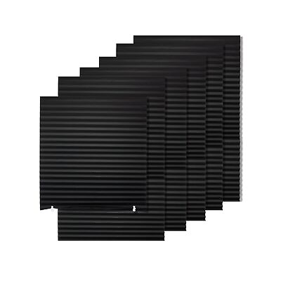 #ad MYshade 6 Pack Temporary Blackout Paper Shades for WindowsPaper Pleated Blin... $73.23