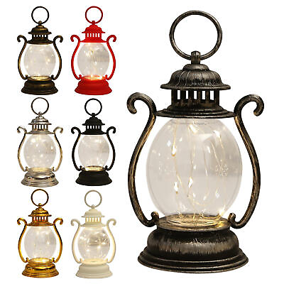 #ad Led Lantern Retro Decorative Hanging Lantern Battery Operated Garden Light $9.58