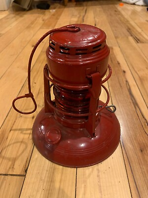#ad Vintage Embury Traffic Guard Lantern No. 40 w quot;Red Embury No.40 Globequot; $50.00