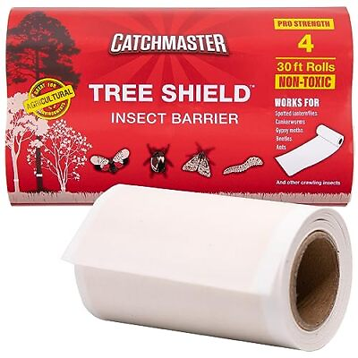 #ad Tree Shield Lantern Fly amp; Ant Traps Insect Barrier 30ft Each Outdoor 4 Rolls $26.53
