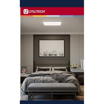 #ad Utilitech led flushmount ceiling fixture $20.40