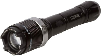 #ad VIPERTEK Stun Gun VTS T01 550BV Metal Heavy Duty Rechargeable ZOOM LED Light $29.99