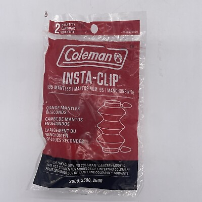 #ad Coleman Mantle Insta Clip Tube #95 Insta Clip Lantern 1 Pack $10.89