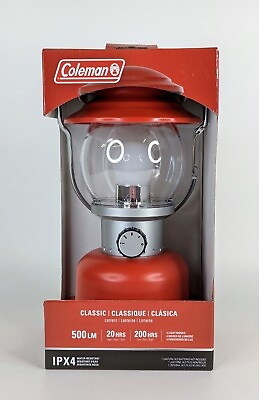 #ad Coleman Classic 500 Lumens Lantern Red 2155764 Brand New Original Packaging $34.97