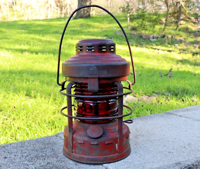 #ad #ad Vintage Embury Luck E Lite Property of Houston Lighting amp; Power Co Lantern #225 $123.99