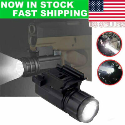 #ad Quick Detach Strobe Pistol LED Flashlight Weapon Mounted Handgun Lamp Weaver US $15.99