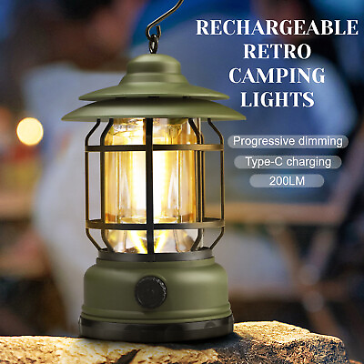 #ad Camping Lantern Portable LED Tent Light Rechargeable Outdoor Emergency Lamp USA $9.99