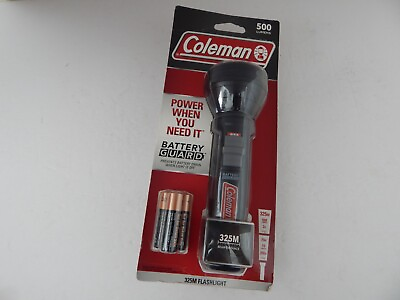 #ad Coleman LED Flashlight 500 Lumens with Battery Guard. New $39.99