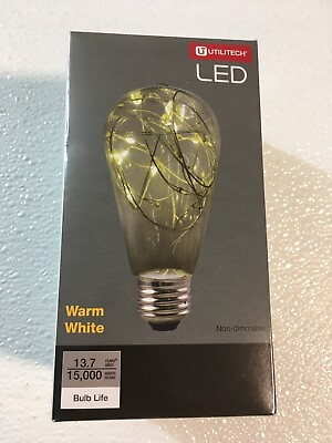 #ad 10 Utilitech LED “Firefly” Bulbs Clear String Light Bulbs 1W #2569285 $42.10
