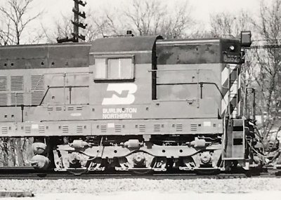 #ad Burlington Northern Railroad BN #6052 SD7 Electromotive Train Bamp;W Photo Eola IL $9.99