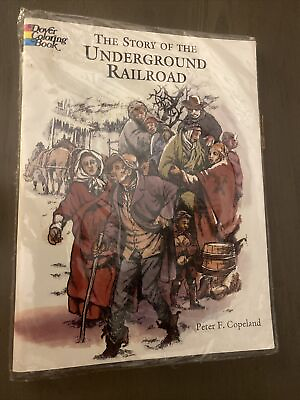 #ad Vintage Y2K The Story of the Underground Railroad Coloring Book NEW $30.00